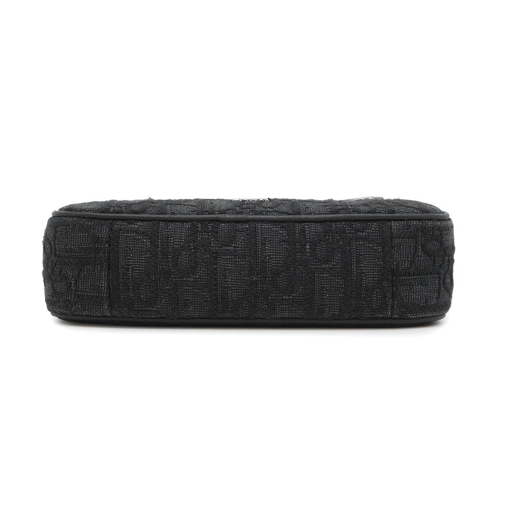 Dior Oblique Safari Shoulder Bag Black2ESWS011YKY Jacquard Leather Size Mini Rovelle Bags