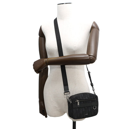 Dior Oblique Safari Shoulder Bag Black2ESWS011YKY Jacquard Leather Size Mini Rovelle Bags