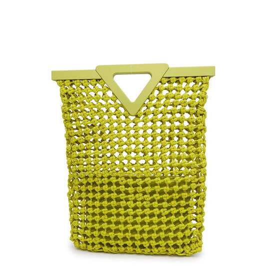 Bottega Veneta Point Top Handle Bag Green690634 Polyurethane Leather