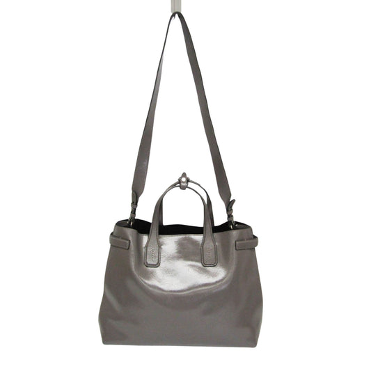 Burberry Grey Leather Handbag ( )