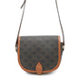 CELINE Triomphe Folco Shoulder Brown191502 PVC Leather Size Medium