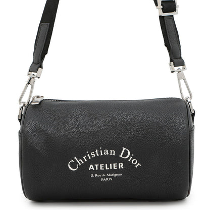 Dior Atelier Roller Shoulder Bag Black Leather Rovelle Bags
