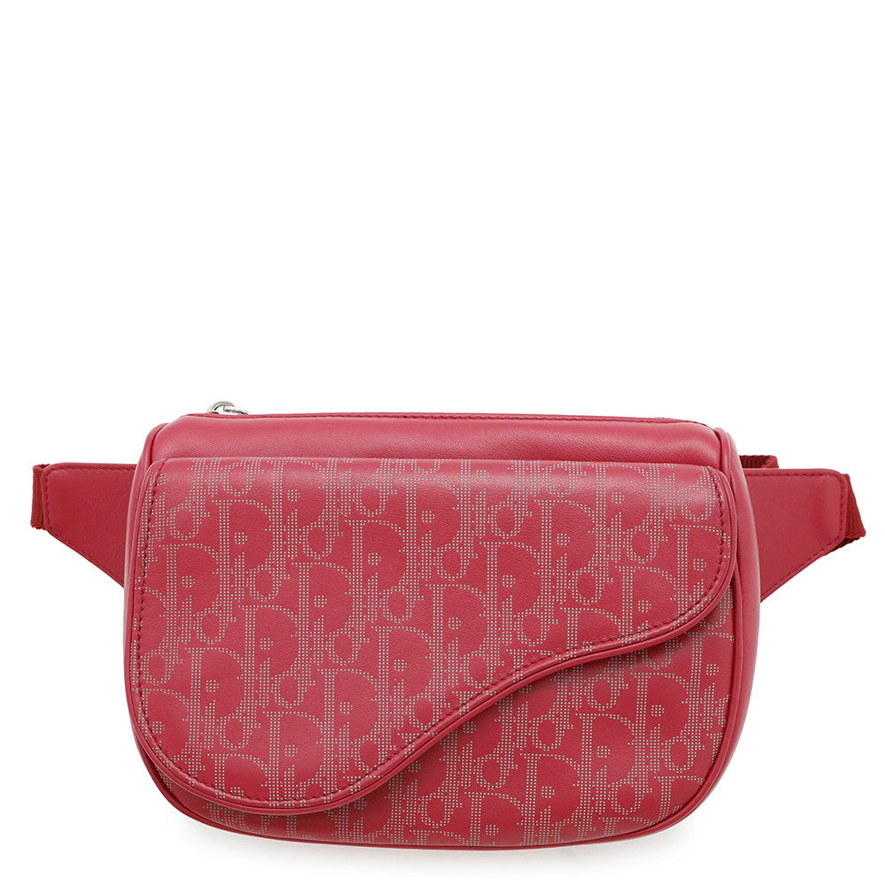Dior Galaxy Saddle Crossbody Bag Red Leather Rovelle Bags