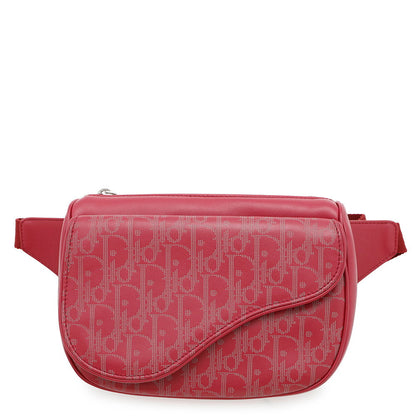 Dior Galaxy Saddle Crossbody Bag Red Leather Rovelle Bags