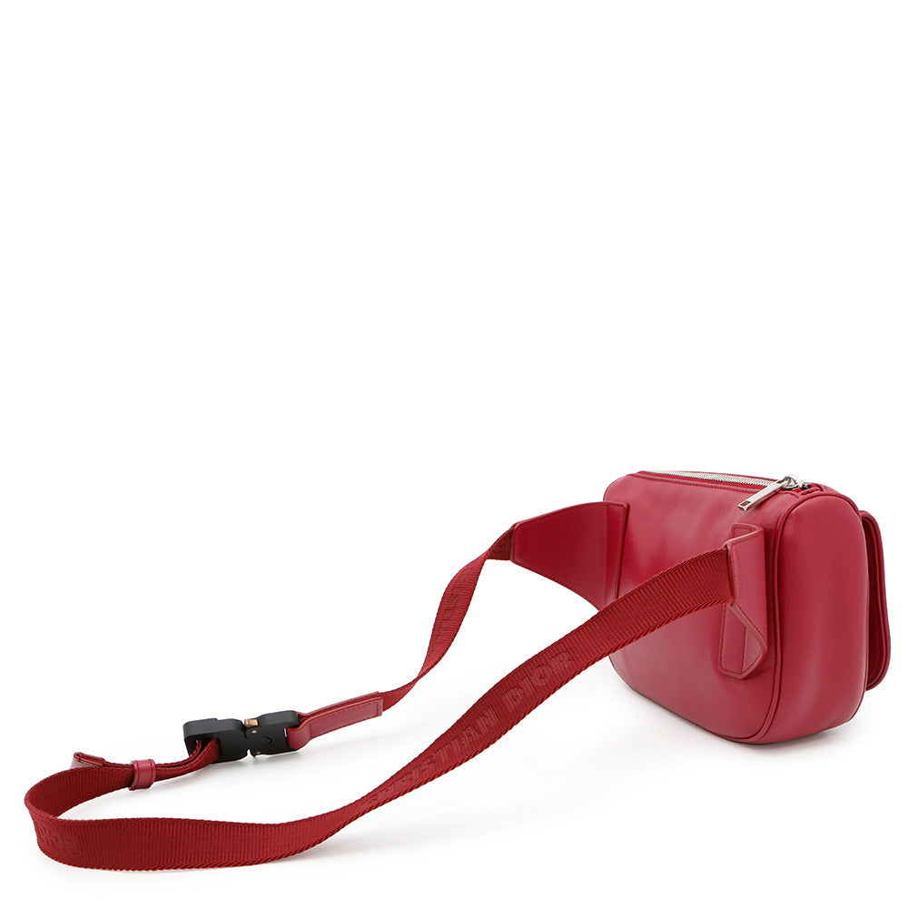 Dior Galaxy Saddle Crossbody Bag Red Leather Rovelle Bags
