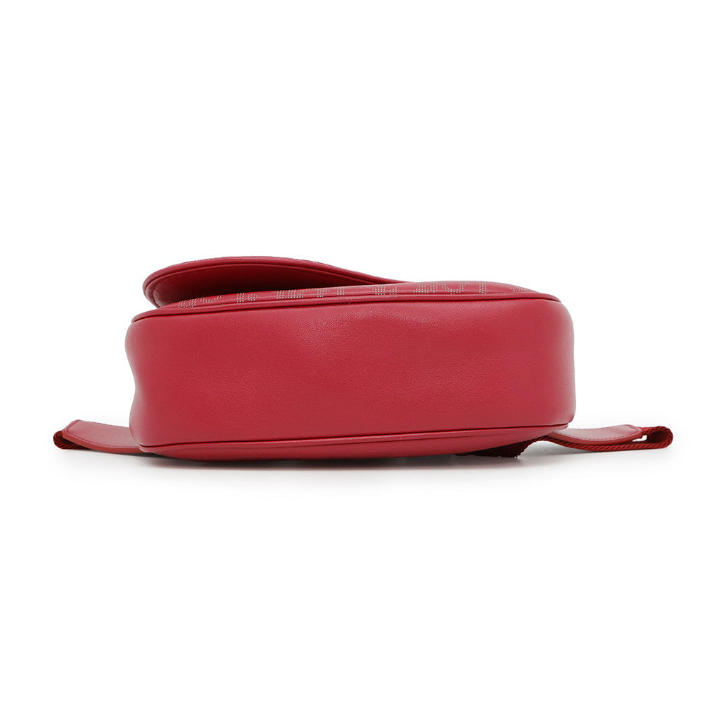 Dior Galaxy Saddle Crossbody Bag Red Leather Rovelle Bags