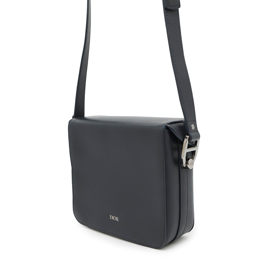 Dior CDMetal Shoulder Bag Navy Leather Rovelle Bags