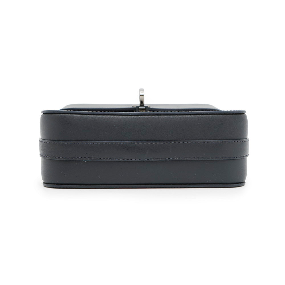 Dior CDMetal Shoulder Bag Navy Leather Rovelle Bags