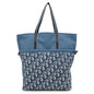 Dior Oblique Reversible Tote Bag Light Blue Canvas Pile Rovelle Bags
