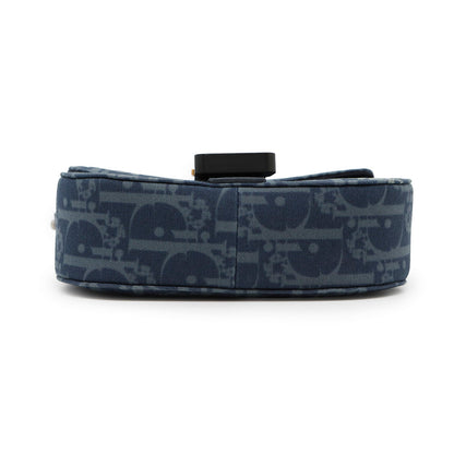 Dior Oblique Dior Tears Saddle Messenger Bag Blue/Navy2ADCA435DDO Canvas Leather Size Mini Rovelle Bags