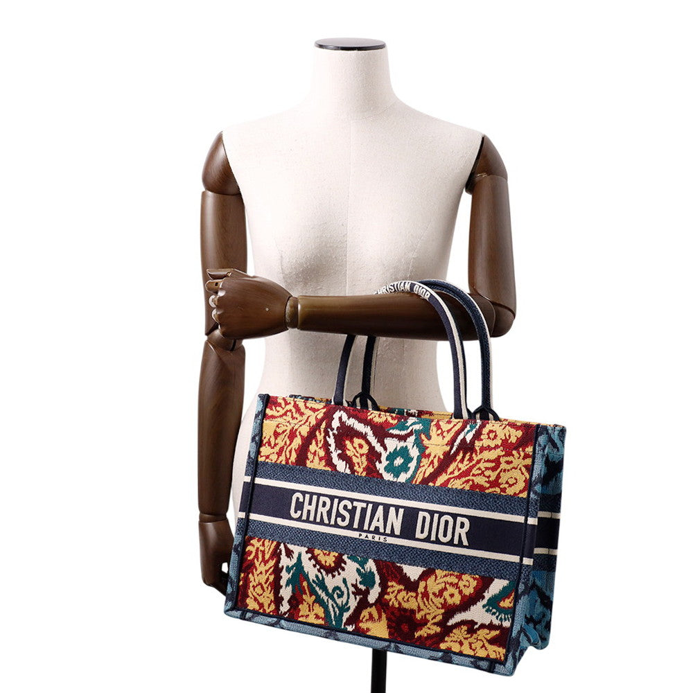 Dior Book Tote Embroidery Multicolor Canvas Rovelle Bags