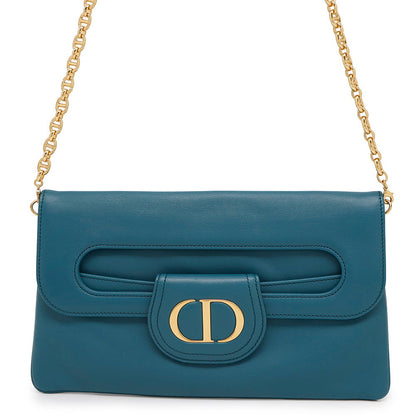 Dior Caro ChainShoulder Clutch Bag BlueM8641U Leather Rovelle Bags