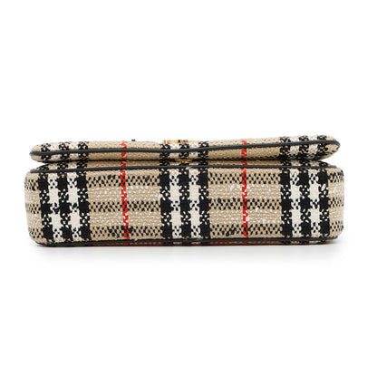 BURBERRY Lola Vintage Check Shoulder Bag Beige8063080 Canvas Size Small