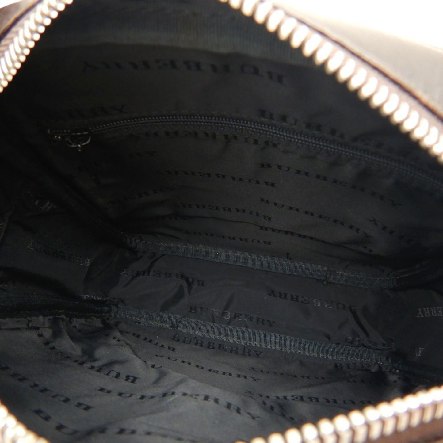 Burberry Nova Brand Canvas White Shoulder Bag Style 45