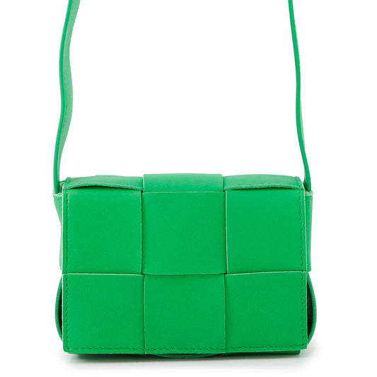 Bottega Veneta Candy Cassette MaxiINTRECCIATO Shoulder Bag Parakeet666688 Lambskin
