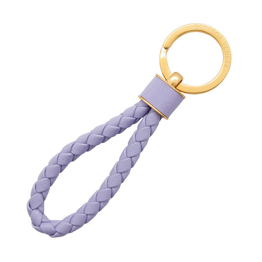 Bottega Veneta INTRECCIATO KEY HOLDER Purple651820 Lamb Leather