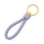 Bottega Veneta INTRECCIATO KEY HOLDER Purple651820 Lamb Leather
