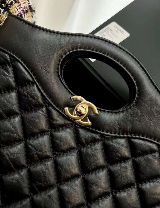 Chanel Timeless Calfskin Black Handbag Rovelle Bags