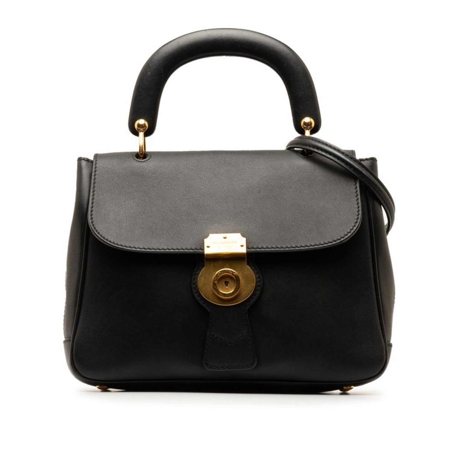 Burberry Brand Leather Black Shoulder Bag Style 8