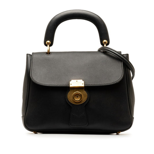 Burberry Brand Leather Black Shoulder Bag Style 8
