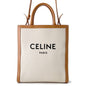 CELINE Vertical hippopotamus Natural/Tan192082 Canvas Leather Size Small