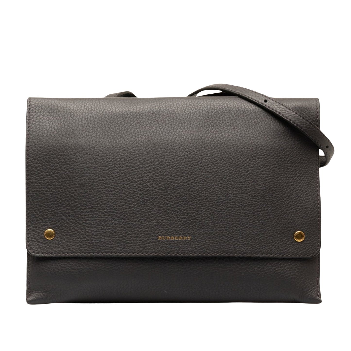 Burberry Brand Leather Brown Shoulder Bag Style 13
