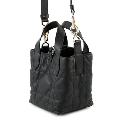 Dior Macrocannage Dior Toujours Vertical Tote Bag BlackS6100OSNW Calf Leather Size Nano Rovelle Bags