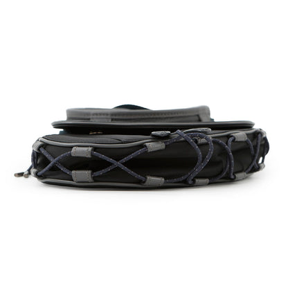 Dior Saddle bag Sacai collaboration Black1ADCA374USC_H15E Technical Fabric Leather Rovelle Bags