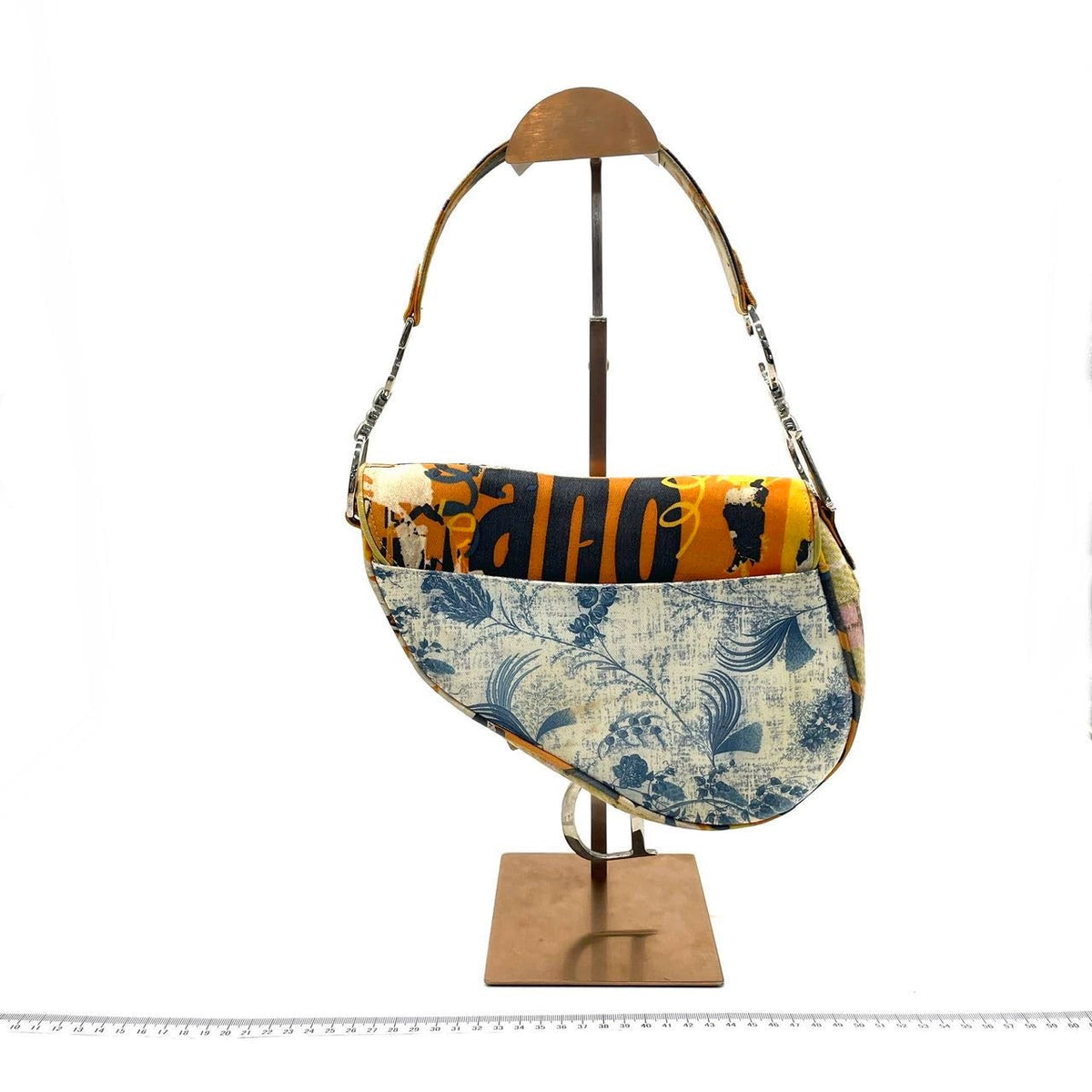 Dior Saddle John Galliano Multicolor Patchwork Shoulder Bag Rovelle Bags