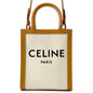 CELINE Vertical Cabas Natural/Tan193302 Canvas Leather Size Mini