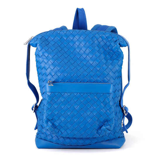 Bottega Veneta INTRECCIATO Backpack Blue653118 Leather