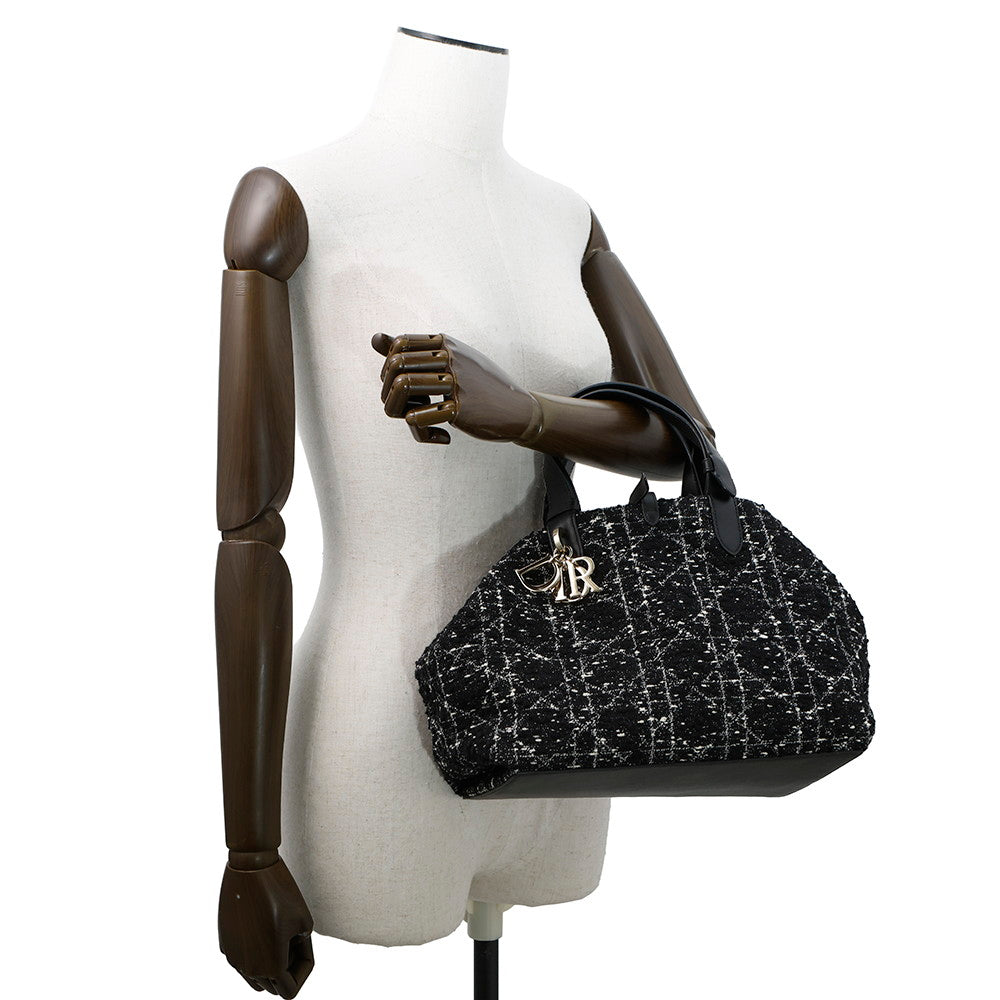 Dior To Jules Bag Black/WhiteM2821OTKV Tweed Calf Leather Size Medium Rovelle Bags