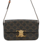 CELINE Triomphe Claude Shoulder Bag Tan194142 PVC Calf Leather