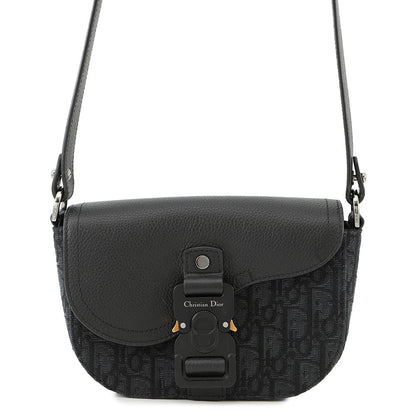 Dior Oblique Saddle Shoulder Black2ADCA435YKS Canvas Calf Leather Size Mini Rovelle Bags