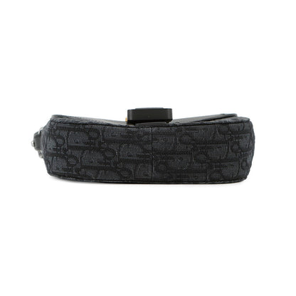 Dior Oblique Saddle Shoulder Black2ADCA435YKS Canvas Calf Leather Size Mini Rovelle Bags