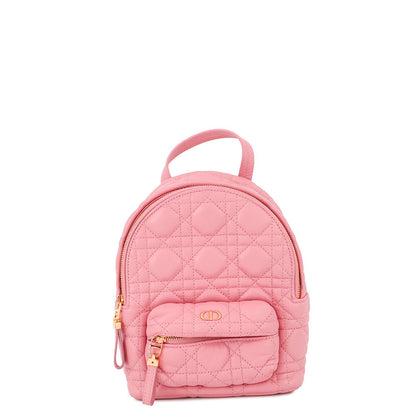 Dior Cannage Backpack PinkM9222UNGF Leather Size Mini Rovelle Bags
