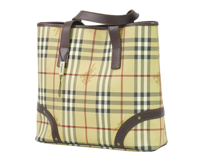 Burberry Nova Brand Canvas White Tote Bag Style 11