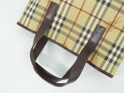 Burberry Nova Brand Canvas White Tote Bag Style 11