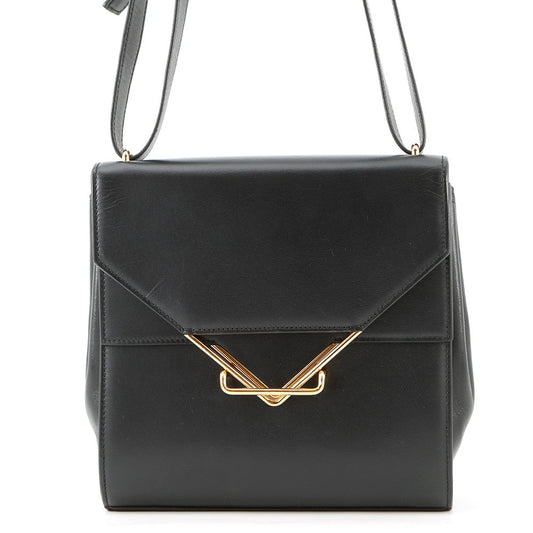 Bottega Veneta The Clip Shoulder Bag Black652391 Box Calf LeatherLeather