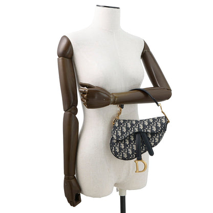 Dior Oblique Saddle Handbag Navym0456Ctzq Canvas Leather Size Mini Rovelle Bags