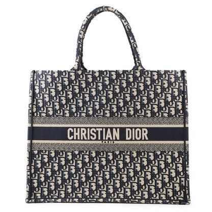 Dior Book Tote Navym1286Zriw Canvas Size Large Rovelle Bags