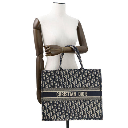 Dior Book Tote Navym1286Zriw Canvas Size Large Rovelle Bags