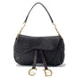 Dior Saddle OneShoulder Bag Brown Autruche Embossed Leather Rovelle Bags