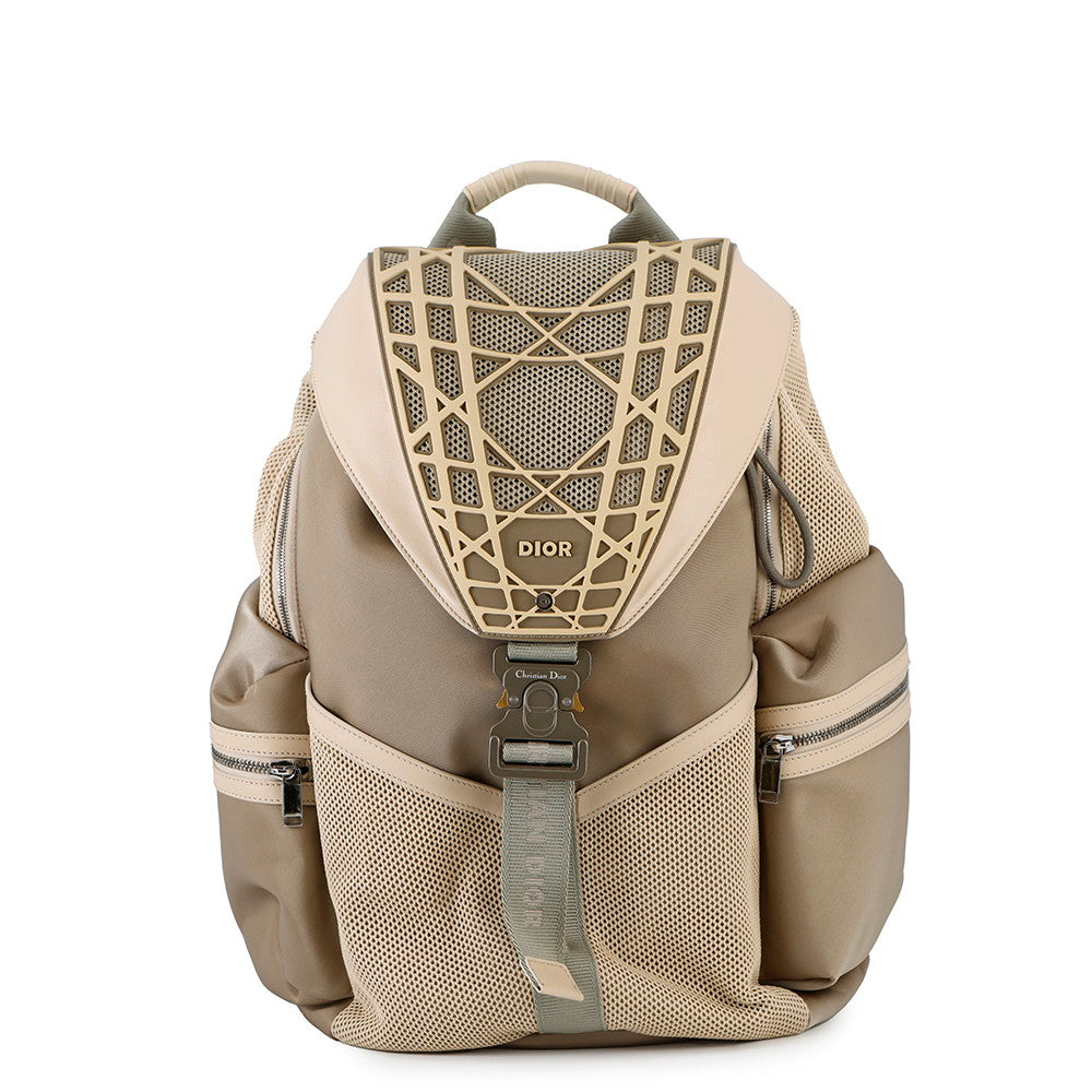 Dior Luxury Leather Backpack Beige Rovelle Bags