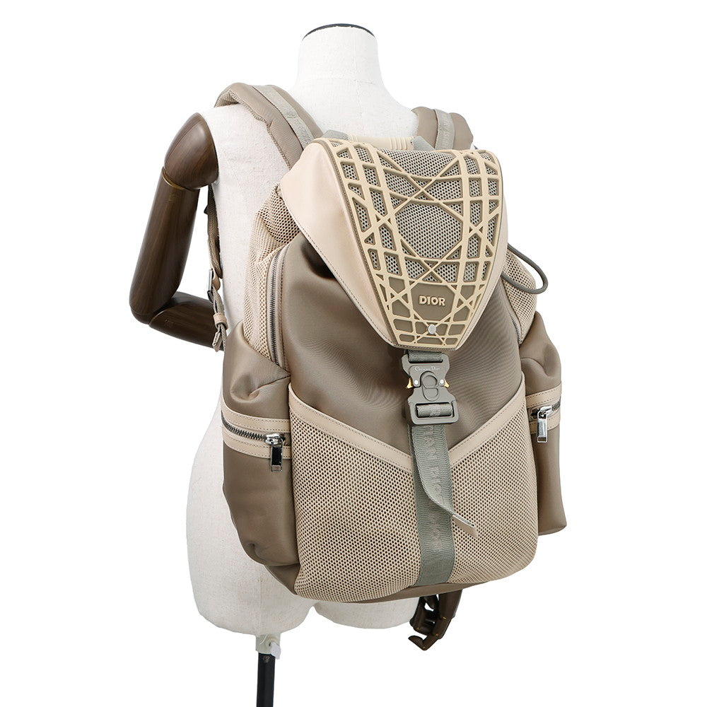 Dior Luxury Leather Backpack Beige Rovelle Bags