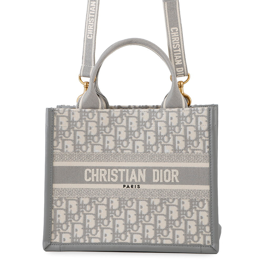 Dior Book Tote Leather Grey Tote Bag Rovelle Bags