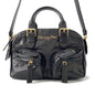 Dior Grand Tour Bowling Bag Blackm6000Unqd Crinkled Calf Leather Size Small Rovelle Bags