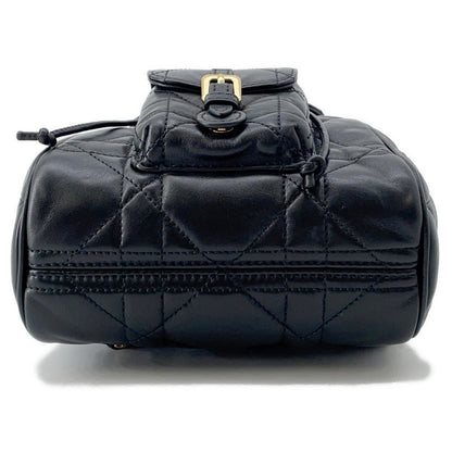 Dior Macrocannage Caro Backpack Blackm6302Unoz Lambskin Size Small Rovelle Bags