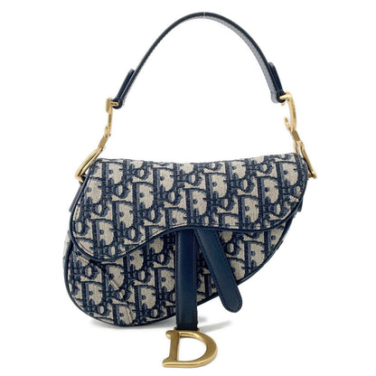 Dior Saddle Oblique One Shoulder Bag Navym0455Ctzq Canvas Leather Rovelle Bags