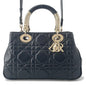 Dior Lady'S 95 22 2Way Handbag Blackm0699Ovjx Leather Size Medium Rovelle Bags